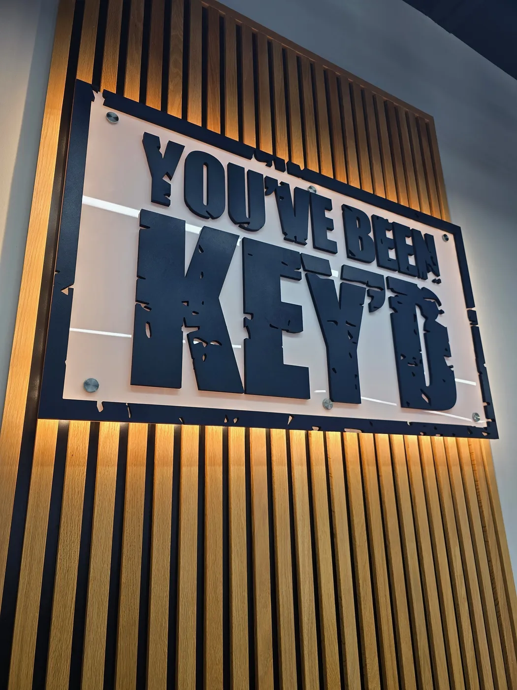 Got Key'd – Backlit CNC-cut PVC sign