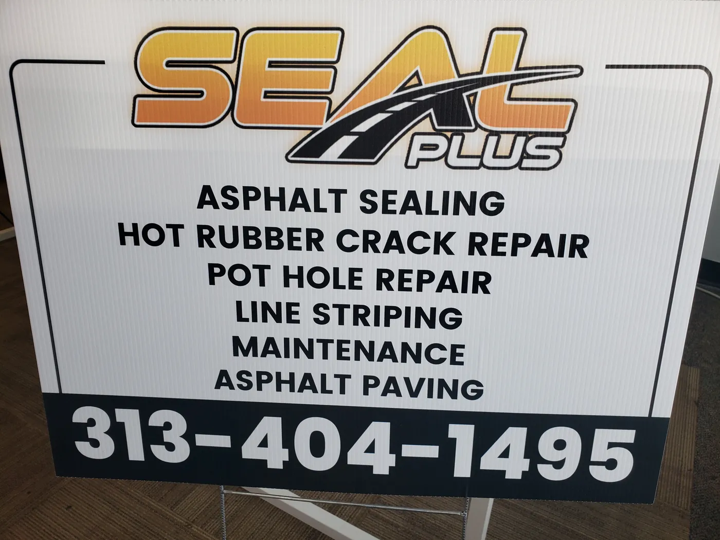 Seal Plus – Coroplast sign