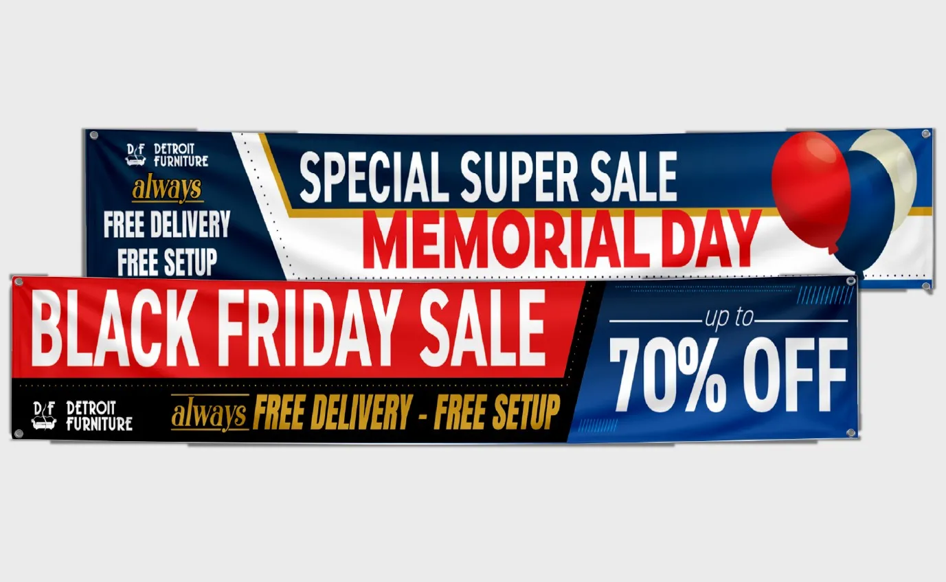 Detroit Furniture – Sale banners