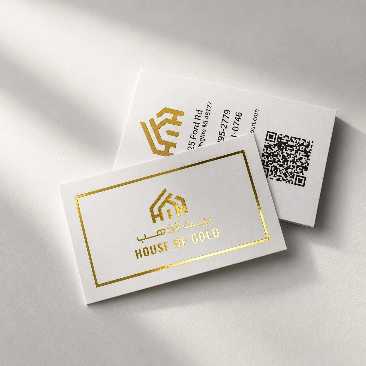 House of Gold – Logo and gold-foil cards