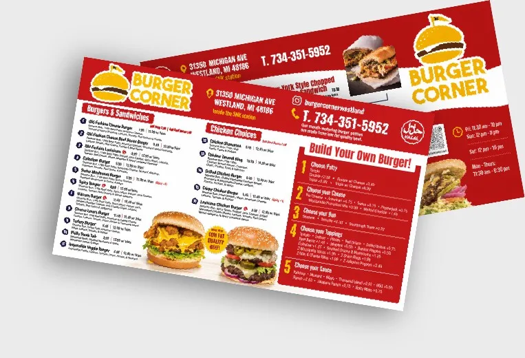 Burger Corner – Menu
