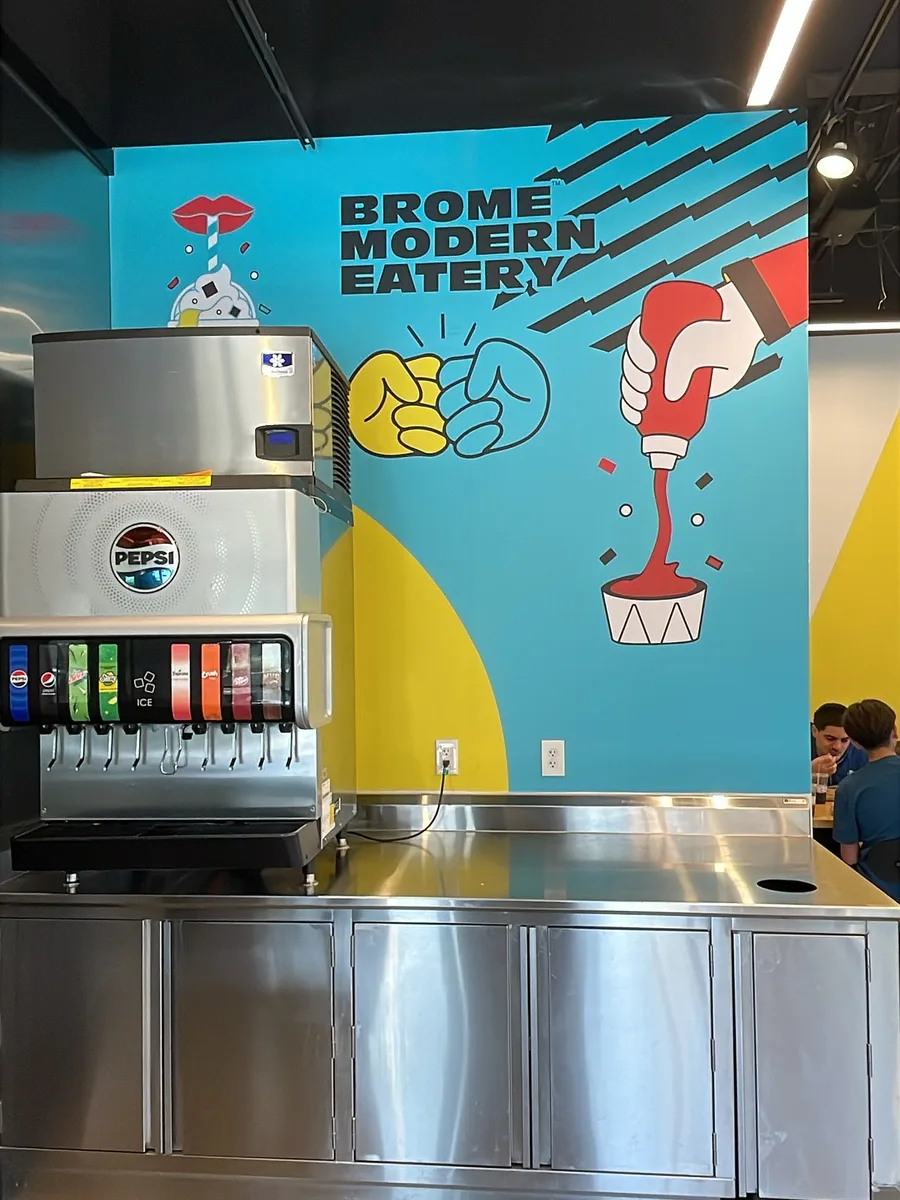 Brome Modern Eatery wall graphics