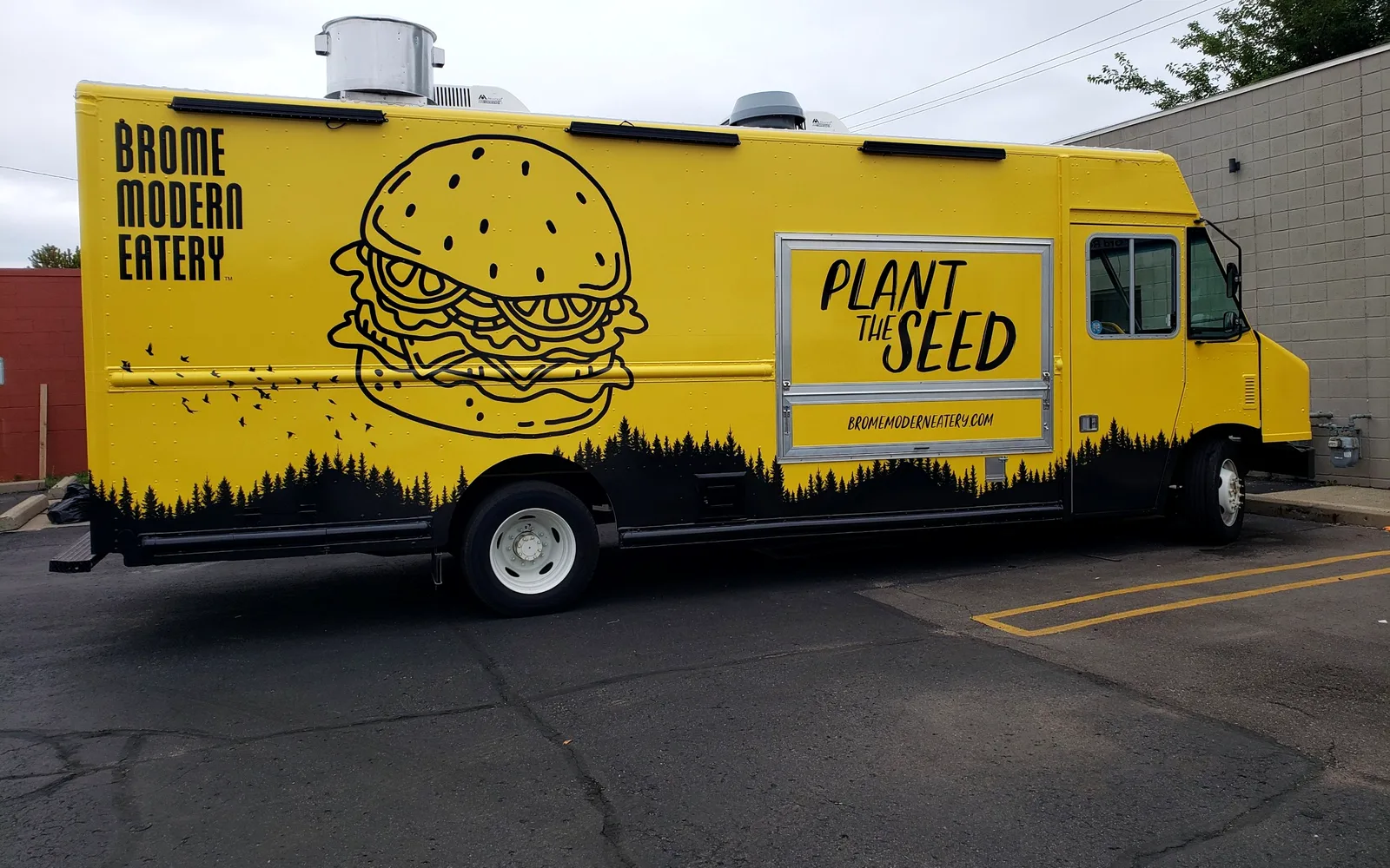 Brome Modern Eatery food truck wrap