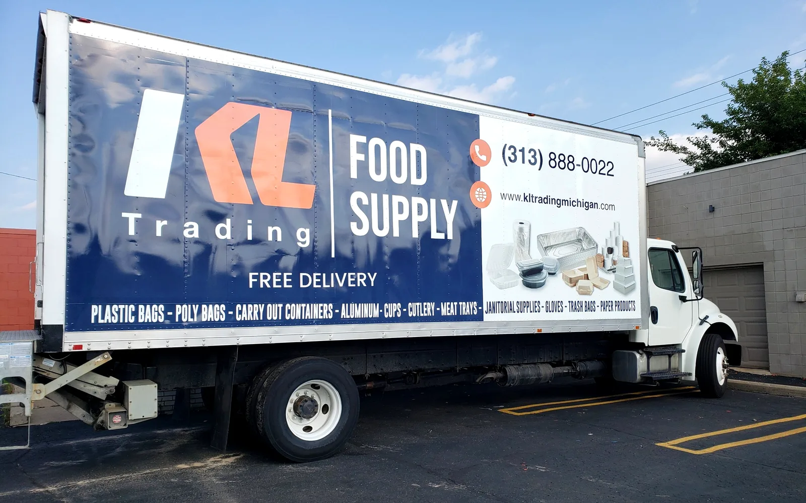 KL Trading box truck graphics
