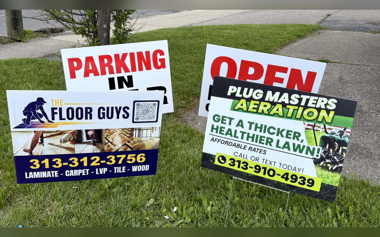 Custom yard signs